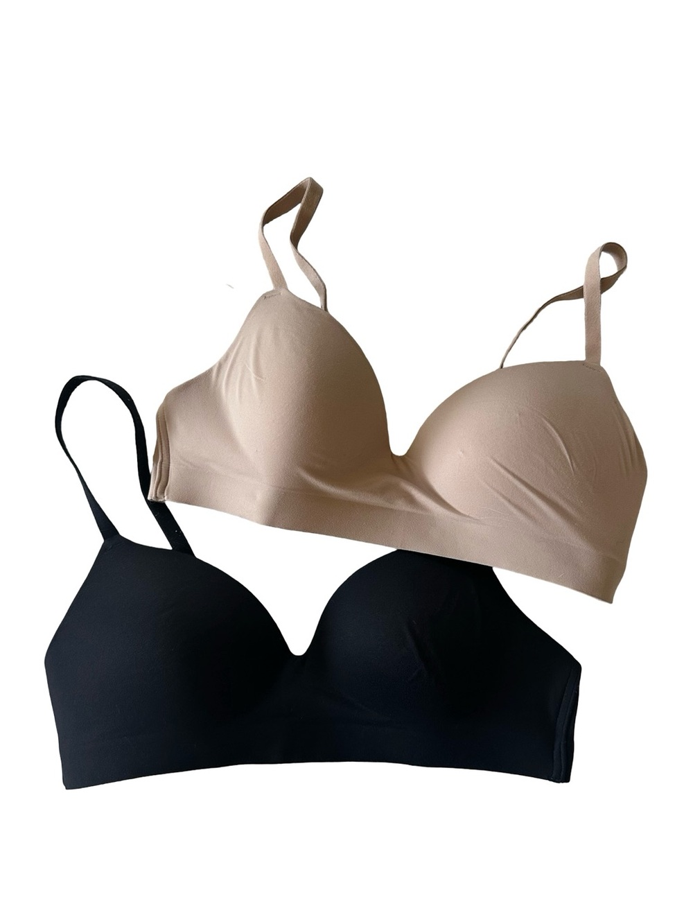 2 Soma Wireless Enbliss Bras Beige Black 36A